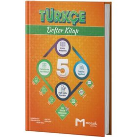 Mozaik Yayınları 5. Sınıf 2025 Türkçe Defter Kitap