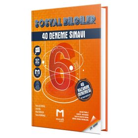 Mozaik Yayınları 6.Sınıf Sosyal Bilgiler 40 Deneme Sınavı