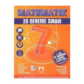 Mozaik Yayınları 7. Sınıf Matematik 20'li Deneme