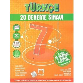 Mozaik Yayınları 7. Sınıf Türkçe 20'li Deneme