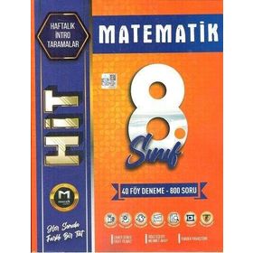 Mozaik Yayınları 8. Sınıf Hit 40'lı Matematik Deneme Sınavı