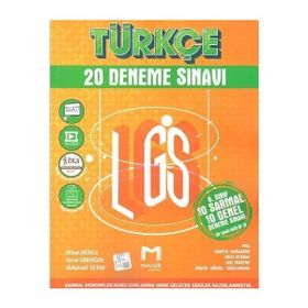 Mozaik Yayınları 8. Sınıf Türkçe 20 Deneme 2023