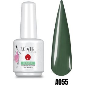 Mozıur A055 Yeşil Uv Led Kalıcı 15 ml Oje