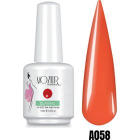 Mozıur A058 Turuncu Uv Led Kalıcı 15 ml Oje