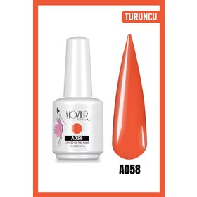 Mozıur A058 Turuncu Uv Led Kalıcı 15 ml Oje