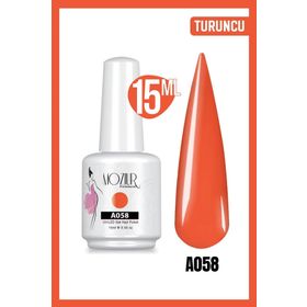 Mozıur A058 Turuncu Uv Led Kalıcı 15 ml Oje