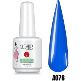 Mozıur A076 Mavi Uv Led Kalıcı 15 ml Oje