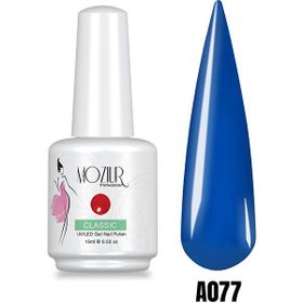 Mozıur A077 Mavi Uv Led Kalıcı 15 ml Oje