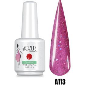 Mozıur Simli Seri A113 Uv Led Kalıcı 15 ml Oje