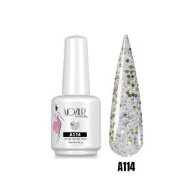 Mozıur Simli Seri A114 Uv Led Kalıcı 15 ml Oje