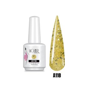 Mozıur Simli Seri A118 Uv Led Kalıcı 15 ml Oje