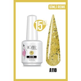 Mozıur Simli Seri A118 Uv Led Kalıcı 15 ml Oje