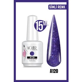 Mozıur Simli Seri A120 Uv Led Kalıcı 15 ml Oje
