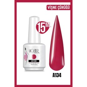 Mozıur Uv Led A134 Kırmızı Kalıcı 15 ml Oje