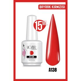 Mozıur Uv Led A138 Kırmızı Kalıcı 15 ml Oje