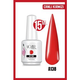 Mozıur Uv Led A138 Kırmızı Kalıcı 15 ml Oje