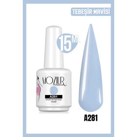 Mozıur Uv Led A281 Açık Mavi Kalıcı 15 ml Oje