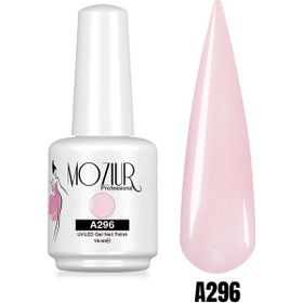 Mozıur Uv Led A296 Pembe Işıltılı Kalıcı 15 ml Oje