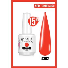 Mozıur Uv Led A302 Kırmızı Kalıcı 15 ml Oje