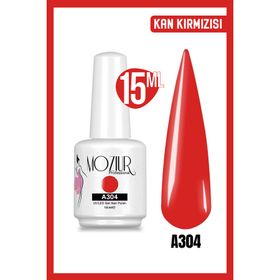 Mozıur Uv Led A304 Kırmızı Kalıcı 15 ml Oje