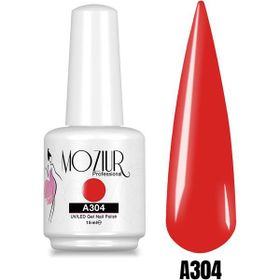 Mozıur Uv Led A304 Kırmızı Kalıcı 15 ml Oje