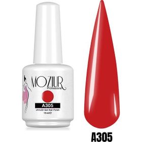 Mozıur Uv Led A305 Kırmızı Kalıcı 15 ml Oje