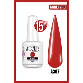 Mozıur Uv Led A307 Kırmızı Kalıcı 15 ml Oje