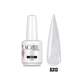 Mozıur Uv Led A313 Parlak Gümüş Kalıcı 15 ml Oje