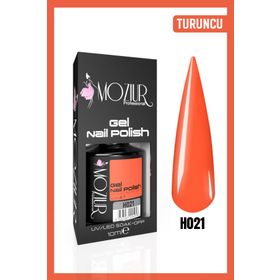 Mozıur Uv Led H021 Canlı Turuncu Kalıcı 10 ml Oje