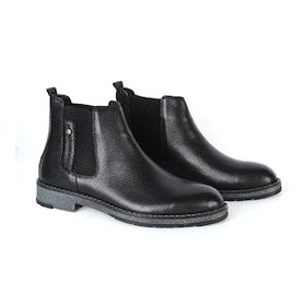 MP 222-4856MR Siyah Kışlık Hakiki Deri Erkek Bot