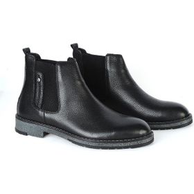 MP 222-4856MR Siyah Kışlık Hakiki Deri Erkek Bot