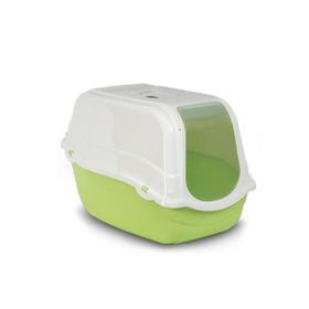 Mp Bergamo 57x39x41 cm Yeşil Karbon Filtreli Kapalı Kedi Tuvalet Kum Kabı