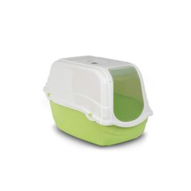Mp Bergamo 57x39x41 cm Yeşil Karbon Filtreli Kapalı Kedi Tuvalet Kum Kabı