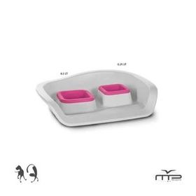 MP Nembo İkili 0.3+0.25 lt Kedi ve Köpek Sıçratmayan Mama ve Su Kabı
