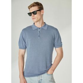Mr. Mood Mr Compaorta Polo Yaka Mavi Erkek T-shirt
