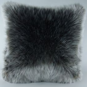 Mrs.Gugar 43x43 cm Kahverengi Peluş Kırlent Kılıfı