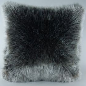 Mrs.Gugar 43x43 cm Kahverengi Peluş Kırlent Kılıfı