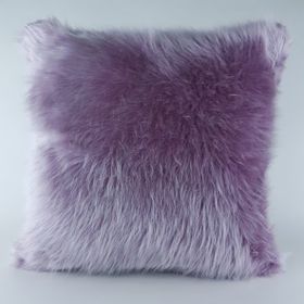 Mrs.Gugar 43x43 cm Lila Peluş Kırlent Kılıfı