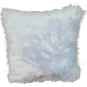 Mrs.Gugar 43x43 cm Mavi Peluş Kırlent Kılıfı