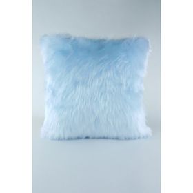 Mrs.Gugar 43x43 cm Mavi Peluş Kırlent Kılıfı