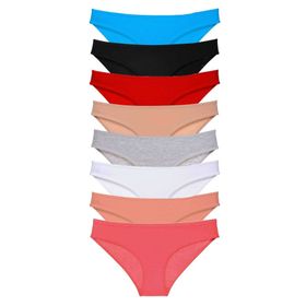MrtNlu 2 L 8 Adet Süper Eko Set Likralı Kadın Slip Külot Set