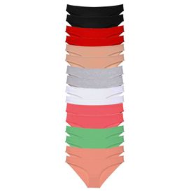 MrtNlu 8 Renkli M 16 Adet Süper Eko Set Likralı Kadın Slip Külot