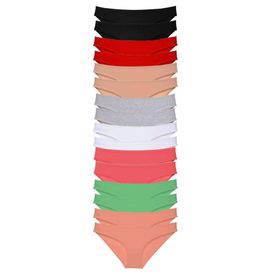 MrtNlu 8 Renkli XL 16 Adet Süper Eko Set Likralı Kadın Slip Külot