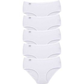 MrtNlu Beyaz 2XL 5 Adet Tutku Kadın Yüksek Bel Bato İnce Lastik Külot