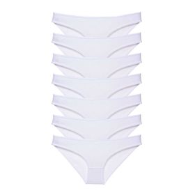 MrtNlu Beyaz L 7 Adet Süper Eko Set Likralı Kadın Slip Külot