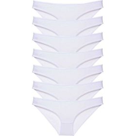 MrtNlu Beyaz L 7 Adet Süper Eko Set Likralı Kadın Slip Külot