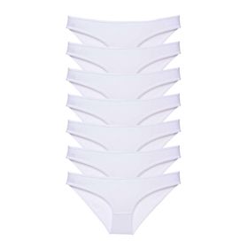 MrtNlu Beyaz L 7 Adet Süper Eko Set Likralı Kadın Slip Külot