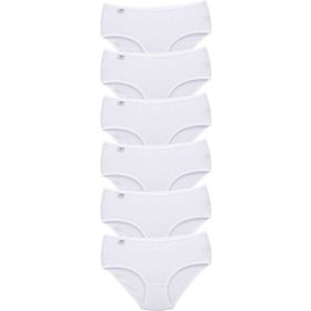MrtNlu Beyaz M 6 Adet Tutku Kadın Yüksek Bel Bato İnce Lastik Külot