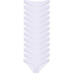 MrtNlu Beyaz XL 12 Adet Süper Eko Set Likralı Kadın Slip Külot