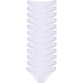 MrtNlu Beyaz XL 12 Adet Süper Eko Set Likralı Kadın Slip Külot